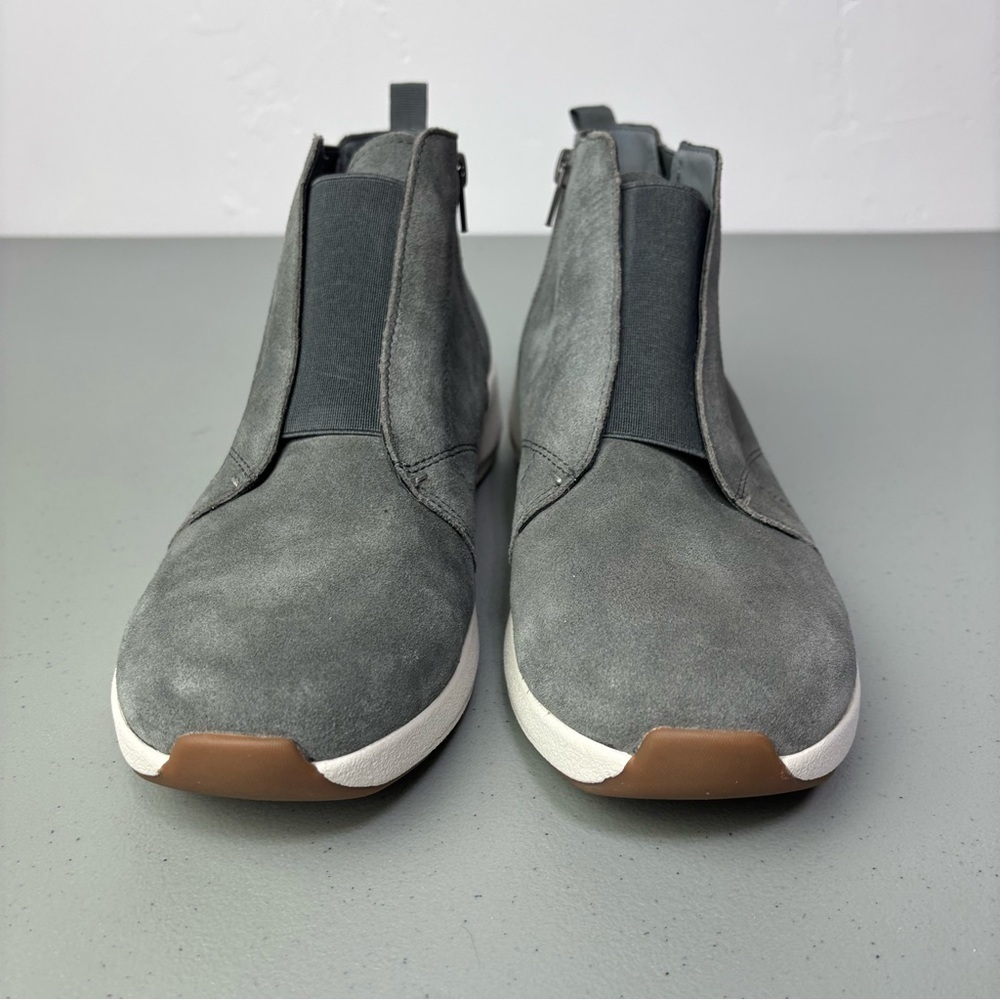 OTBT Sneaker Bootie Women's Gray Zip Closure Bethel 9M Suede Neutral - Picture 2 of 12